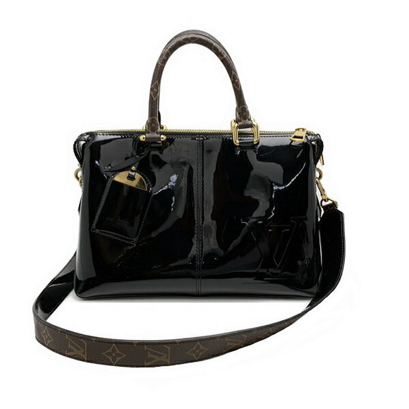 Louis Vuitton Black Bag Miroir 2Way Vernis - Picture 1 of 9